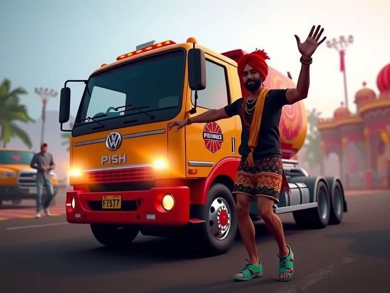 Punjab Prowess Push gameplay screenshot showing a player character performing a Bhangra dance move